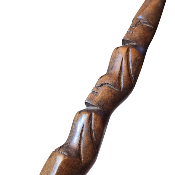 Large Wooden Fork And Spoon Tiki Wall Decor Handcarved Decorative Kitchen Art - Picture 16 of 16